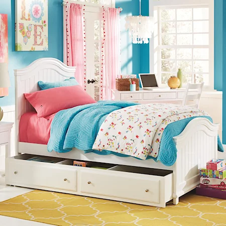 Twin Panel Bed with Underbed Storage